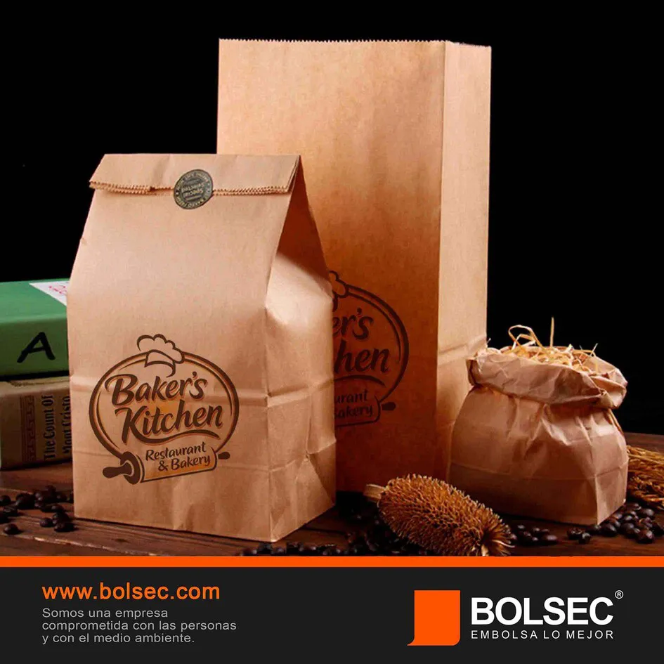 bolsa de papel kraft para DELIVERY
