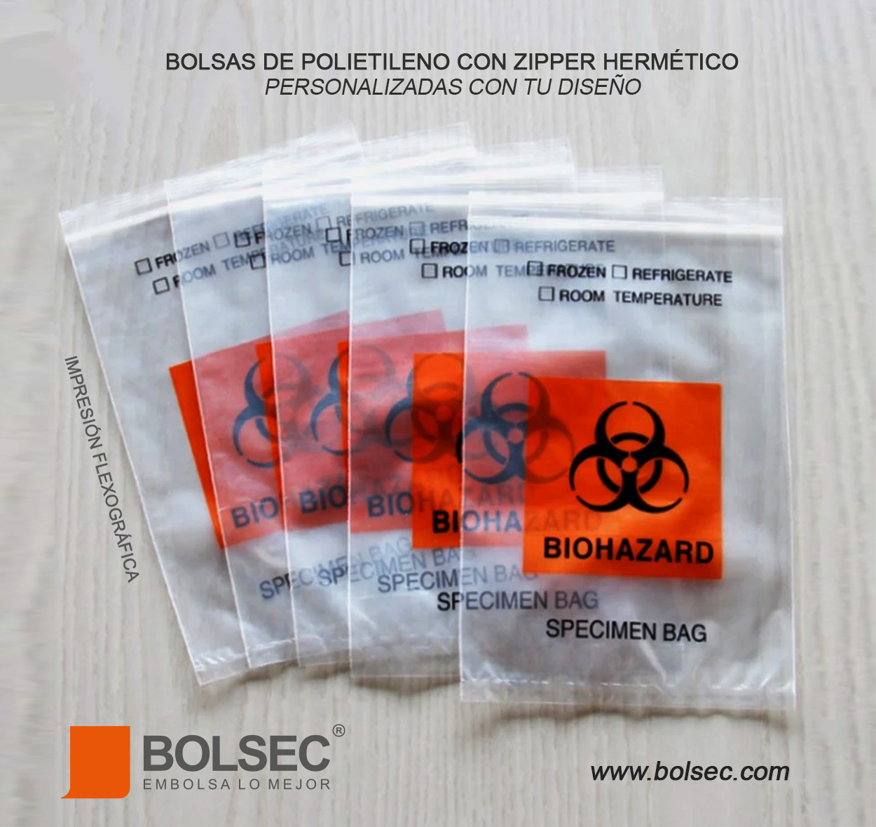 fabrica de bolsas de polietileno con zipper impresas con logo