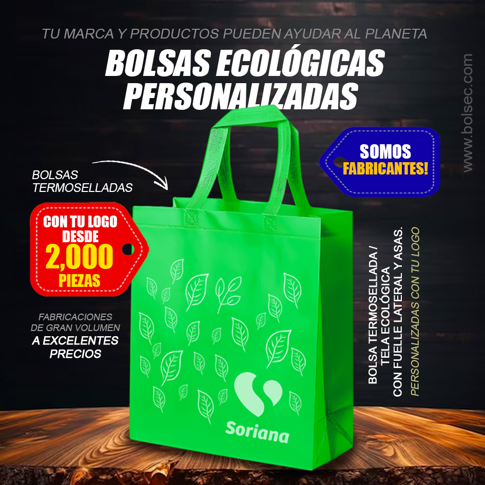 fabricante de bolsas ecologicas personalizadas con tu logo en mexico